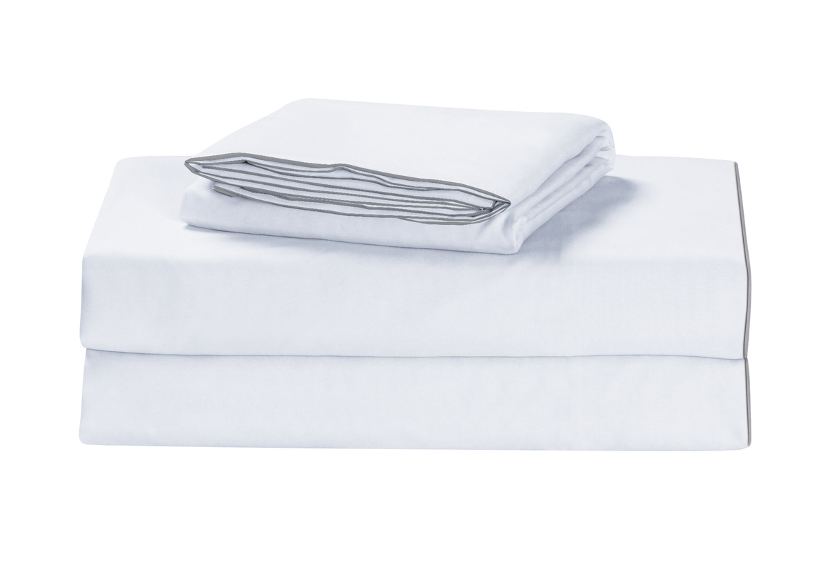 Comfitude Duvet Cover with Grey Trim and Two Shams: Recommended for use with our comforters