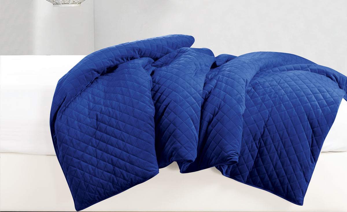 Velvet Weighted Blanket - Electric Blue - 48”X74”